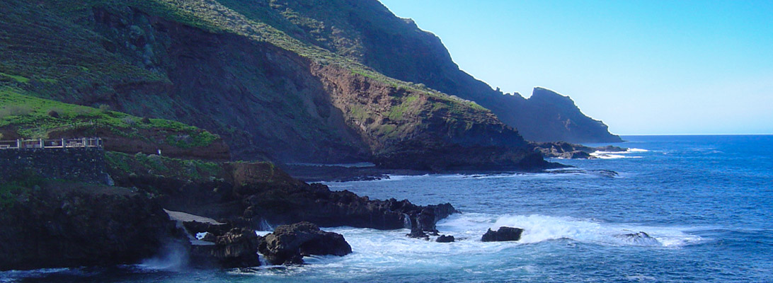 Rugged coast in the north of La Palma