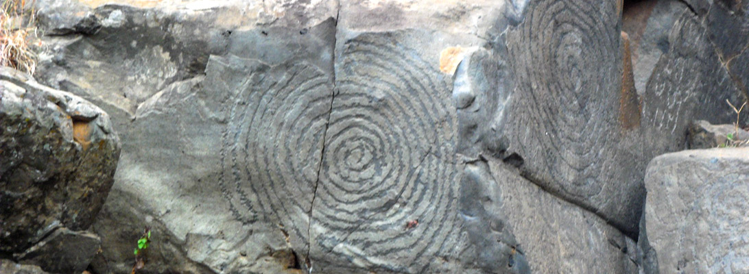 Scarification drawings of the natives of La Palma