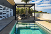 Villa Puesta de Luna, view over the pool to the house