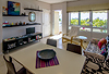 Apt. Atalaya del Mar, view from the dining table into the living room