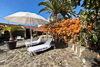 Casa Jardin Tropical, Terrasse mit Blick auf das Haus